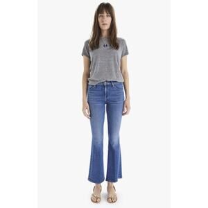 MOTHER Blue Flare Ankle Jeans
